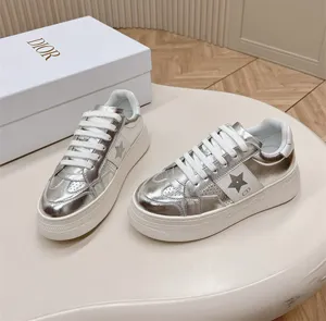 ディオール Dior Star プラットフォームスニーカー カーフスキン シルバー（KCK426SLM_S46K）