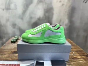 プラダ アメリカズカップ コレクション ヌバックメッシュ カジュアルスニーカー ティール（Prada 7）