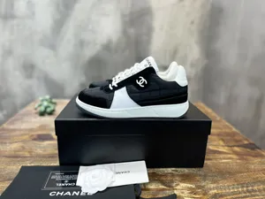 CHANEL シャネル 2023年春夏 ブラック メッシュ キルティング ローカット カジュアル スニーカー (G39802-Y56332-K5435)