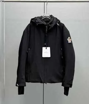 Moncler Grenoble Praz メンズ ショートダウンジャケット ブラック (H20971A5074053063999)