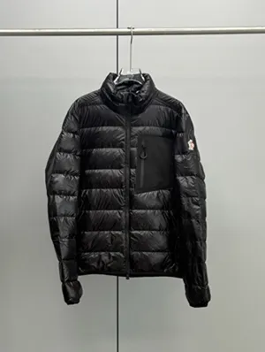 モンクレール フレイザー メンズ ブラック パッカブル クロップド ダウンジャケット (K10971A00004597X6)