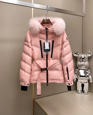 モンクレール ヴェルニ 秋冬スキーコレクション レディース ピンク ダウンスキージャケット (J20981A00061539YL999)