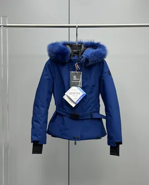 モンクレール ラプランス GORE-TEX スキーコレクション ロイヤルブルー レディース フーデッド スキージャケット (K20981A00024597MO)
