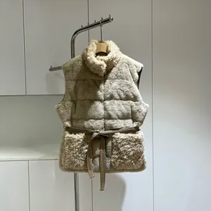 モンクレール ジュイ テディベア ダウンベスト カーキ (K20931A0010589B1C)