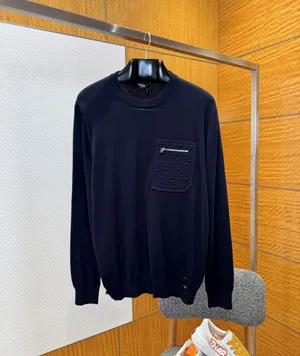 フェンディ ネイビーブルー プルオーバーセーター (Fendi00008)