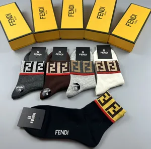 フェンディ ソックス 5足組 (Fendi00028)