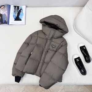 プラダ レディース コーヒー フード付き ショート パファージャケット（Prada000011）