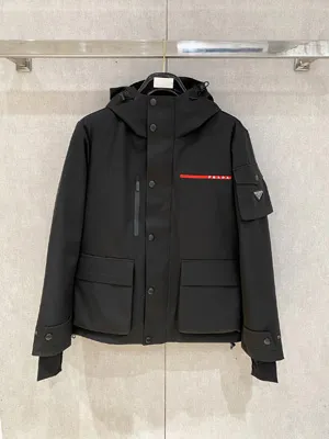 プラダ ゴアテックス メンズ ブラック 防風ダウンジャケット (Prada000037)