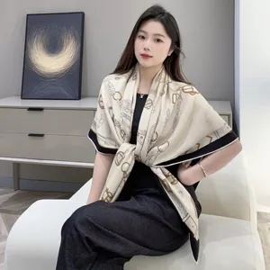 エルメス「シュヴォーデシャネ」カシミアショール マルチカラー 136*137（Hermès000023）