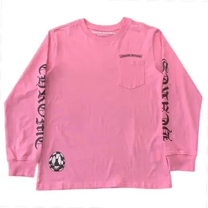 日本国内発送 Chrome Hears Vanity Affalr Long Tee クロムハーツ バニティ アファル ロング Tシャツ ピンク（Chrome Hearts 472）