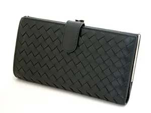 日本国内発送 ボッテガヴェネタ BOTTEGAVENETA がま口長財布 121062V0013-1000 ブラック