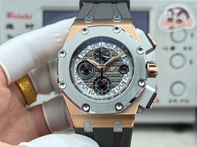 LS Factory製 オーデマピゲスーパーコピー ロイヤルオーク オフショア マイケル?シューマッハ エディション クロノグラフ 26568PM.OO.A021CA.01 新作アップグレード版