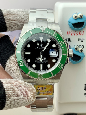 【ARF Factory】ロレックス サブマリーナーデイト 41mm “第四世代?グリーンベゼル” ダンダンCal.3235搭載モデル（通称：4代目グリーン?サブ）m126610lv-0002