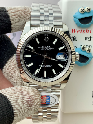 【SC FACTORY】ロレックス オイスターパーペチュアル デイトジャスト 41mm “ブラック文字盤” Cal.3235搭載モデル m126334-0001