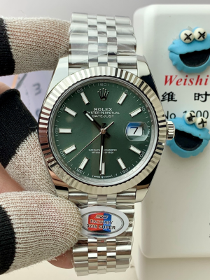 【SC FACTORY】ロレックススーパーコピー オイスターパーペチュアル デイトジャスト 41mm “オリーブグリーン文字盤” Cal.3235搭載モデル m126334-0022