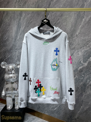 Chrome Hearts (クロムハーツ) 2025AW 新作 秋冬 カラフルクロス サンスクリットハンドペイントパッチワークフーディー