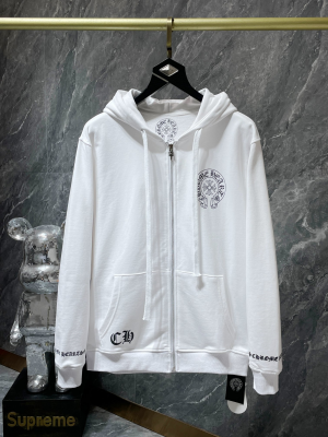 Chrome Hearts (クロムハーツ) 2025AW 新作 秋冬 シティリミテッド ホースシュー＆サンスクリット大花柄ジップアップフーディー