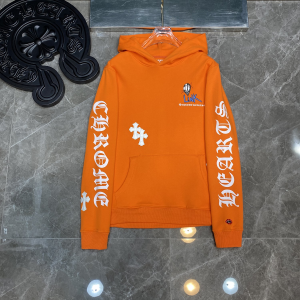 Chrome Hearts (クロムハーツ) 2025AW 新作 秋冬 Matty Boy コラボ クロス刺繍 レザースパッチ グラフィティ フーディー