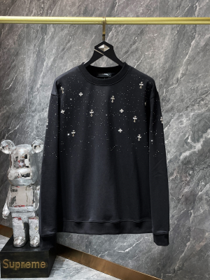 Chrome Hearts (クロムハーツ) 2025秋冬 满天星クロス ドルチェビーズ クルーネックスウェットシャツ