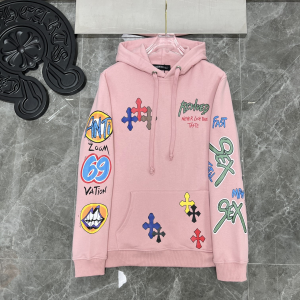 Chrome Hearts (クロムハーツ) 2025秋冬 梵字ハンドペイント涂鸦 フーディー パーカー