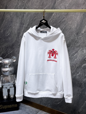 Chrome Hearts (クロムハーツ) 2025秋冬 ホースシュークロス立体刺繍フーディー パーカー