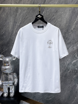Chrome Hearts (クロムハーツ) 2026SS 新作 半袖Tシャツ クロス ラインストーン スタッズ