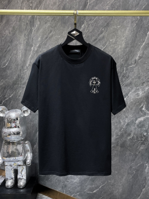 Chrome Hearts (クロムハーツ) 2026SS 新作 半袖Tシャツ クロス ラインストーン スタッズ