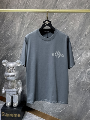 Chrome Hearts (クロムハーツ) 2026SS 新作 半袖Tシャツ ホースシュー サンスクリット クロス ラインストーン