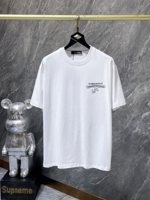Chrome Hearts (クロムハーツ) 2026SS 新作 半袖Tシャツ ホースシュー 梵字 加工 シリコンパッチ