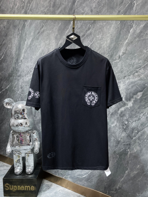 Chrome Hearts (クロムハーツ) 2024SS 新作 半袖Tシャツ レインボーグラデーション ホースシュー ロゴ プリント