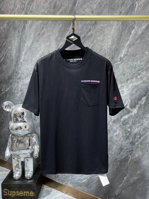 Chrome Hearts (クロムハーツ) 2025SS マッティ?ボーイ コラボ レタード刺繍 赤い唇ロゴ 半袖Tシャツ