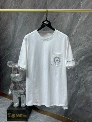 Chrome Hearts (クロムハーツ) 2026SS クラシックホースシュー＆クロスフラワー ポケットTシャツ