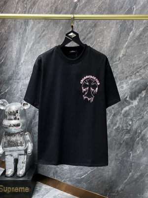 Chrome Hearts (クロムハーツ) 2025SS メルティングクロス アップリケ刺繍 プレミアムTシャツ（ブラック）