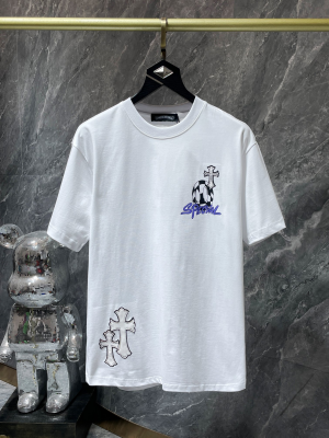 Chrome Hearts (クロムハーツ) 2025SS マティボーイ (Matty Boy) ネットワーク?グラフィック プレミアムTシャツ（ホワイト）