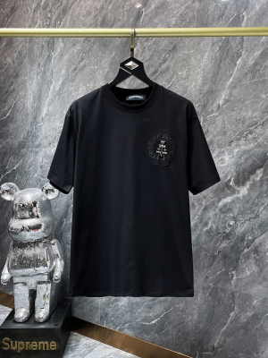 Chrome Hearts (クロムハーツ) 2025SS 新作 春夏 ヘビーウェイト 刺繍ロゴTシャツ