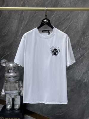 Chrome Hearts (クロムハーツ) 2025SS 新作 春夏 ヘビーウェイト 280g リベット スプレープリント Tシャツ