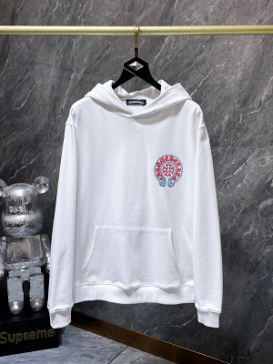 Chrome Hearts (クロムハーツ) 2025AW 新作 秋冬 ホースシュー＆サンスクリットクロス刺繍フーディー