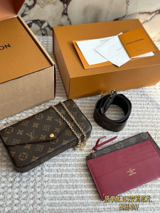 ルイヴィトン ポシェット?フェリシー — モノグラム?3点セット?ワイドストラップ付き M61276