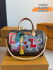 【2027早春コレクション?限定】ルイヴィトン アーティスティック?パッチワーク?スピーディ 30 モノグラム 30×21cm
