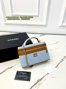 シャネル 26A デニム カメラバッグ レディース シルバー金具 チェーンストラップ付き 19cm