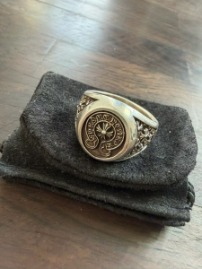 クロムハーツ (Chrome Hearts) ホースシュー クロス シール リング