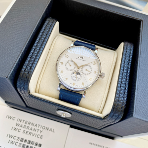 IWC ポルトギーゼ?オートマティック デイデイト?ムーンフェイズ 6針 - シルバー文字盤