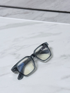 Chrome Hearts (クロムハーツ) GELIBUSSY メガネ フレーム 925シルバー OVALモチーフ 水晶灰 (クリアグレー) ユニセックス