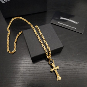 Chrome Hearts (クロムハーツ) 22K ゴールド クロス ペンダント ネックレス