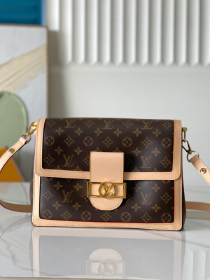 ルイ?ヴィトン Louis Vuitton M47149 モノグラム フラップバッグ ナチュラルレザートリム 2WAY ショルダーバッグ